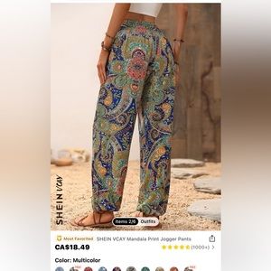SHEIN VACATION PARACHUTE PANTS